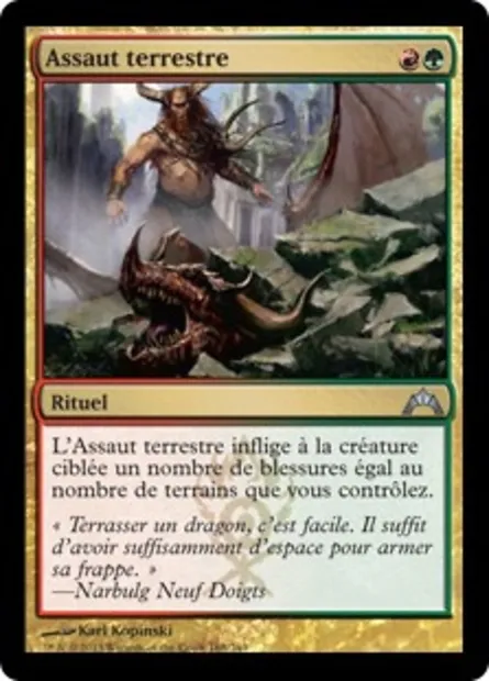 Assaut terrestre, carte Magic GTC 168 — extension Insurrection