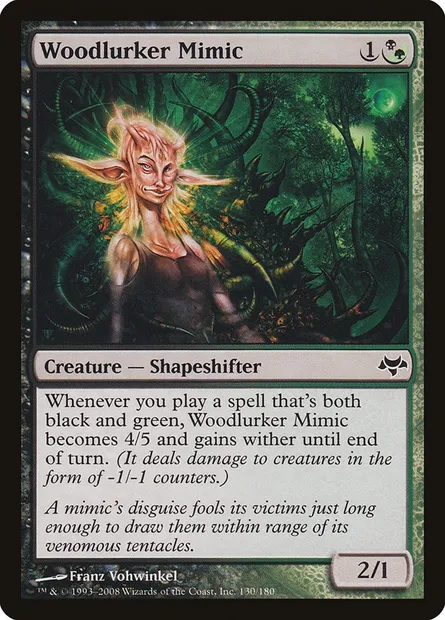 Woodlurker Mimic, Magic card EVE 130 — Eventide set