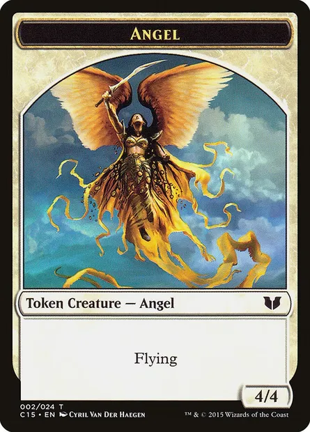Angel, carte Magic TC15 2 — extension Commander 2015 Tokens