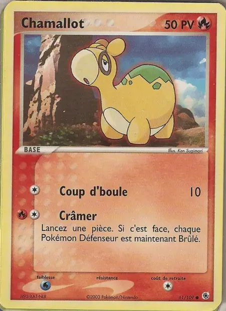 Chamallot, carte Pokémon RS 61 — extension EX Rubis & Saphir