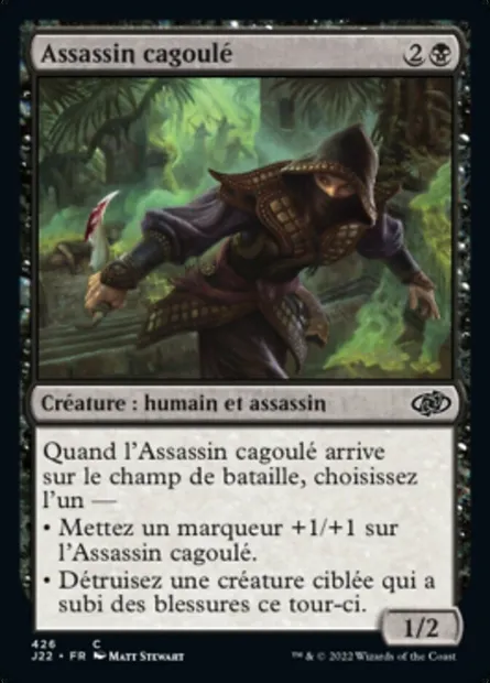 Assassin cagoulé, carte Magic J22 426 — extension Jumpstart 2022