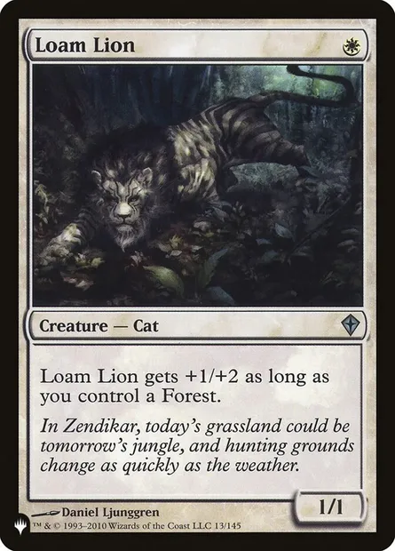 Loam Lion, Magic card PLST WWK-13 — The List set