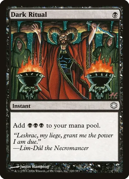 Dark Ritual, Magic card CST 120 — Coldsnap Theme Decks set