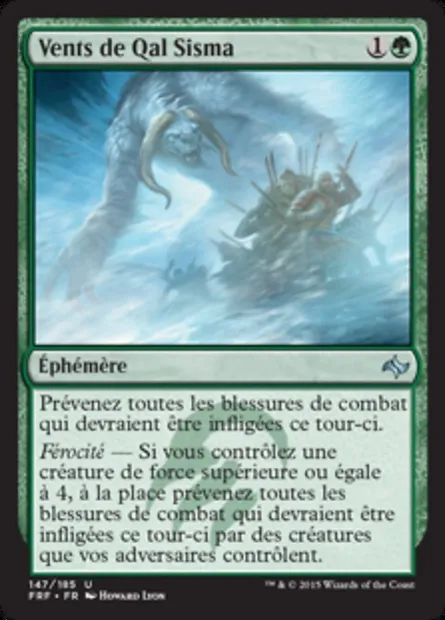 Vents de Qal Sisma, carte Magic FRF 147 — extension Destin reforgé