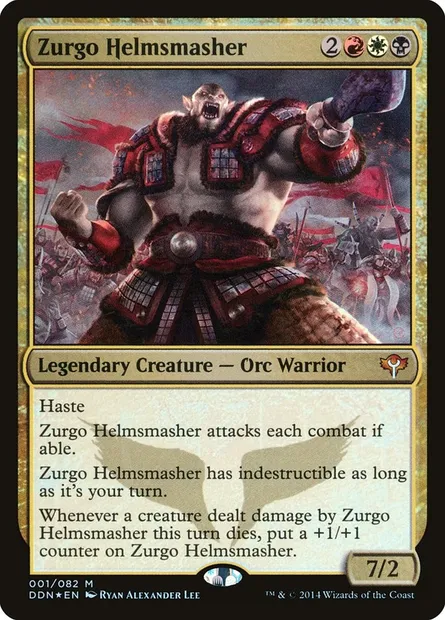 Zurgo Brisecasque, carte Magic DDN 1 — extension Duel Decks: Speed vs. Cunning