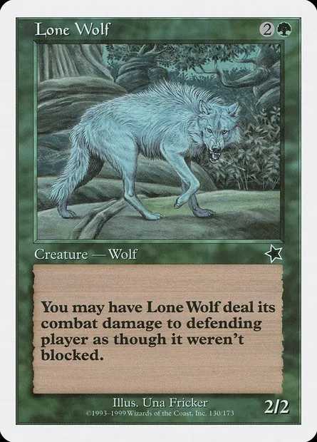 Lone Wolf, Magic card S99 130 — Starter 1999 set