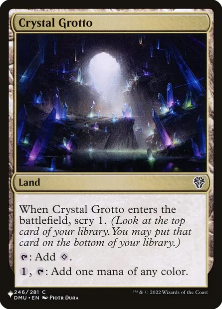 Crystal Grotto, Magic card PLST DMU-246 — The List set
