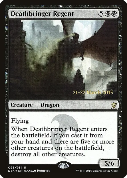 Deathbringer Regent, Magic card PDTK 96s — Dragons of Tarkir Promos set