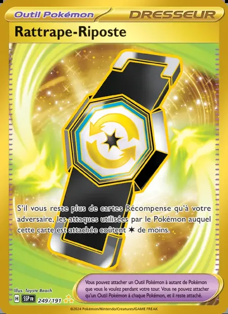 Rattrape-Riposte, carte Pokémon SSP 249 — extension Étincelles Déferlantes
