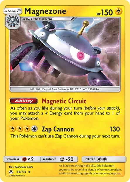 Magnezone, Pokémon card FLI 36 — Forbidden Light set