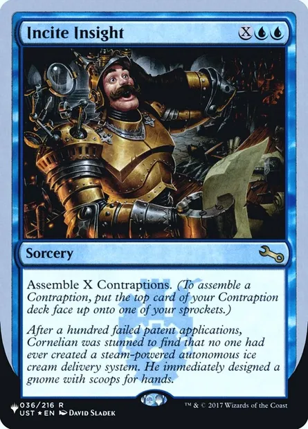 Incite Insight, carte Magic ULST 16 — extension The List (Unfinity Foil Edition)