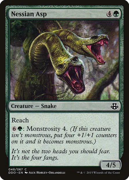 Vipère nessianne, carte Magic DDO 48 — extension Duel Decks: Elspeth vs. Kiora