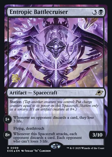 Entropic Battlecruiser, Magic card PEOE 99s — Edge of Eternities Promos set