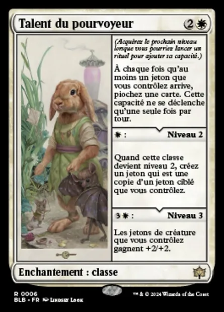 Talent du pourvoyeur, carte Magic BLB 6 — extension Bloomburrow