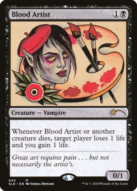 Artiste de sang, carte Magic SLD 42 — extension Secret Lair Drop