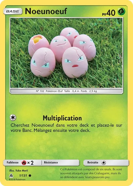 Noeunoeuf, carte Pokémon FLI 1 — extension Lumière Interdite