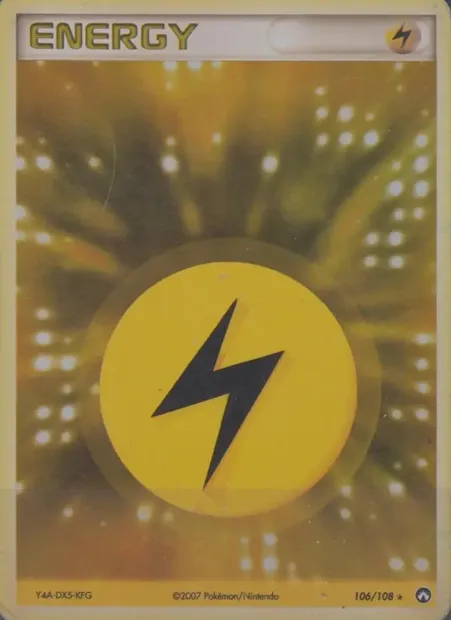 Énergie Électrique, carte Pokémon PK 106 — extension EX Gardiens du Pouvoir