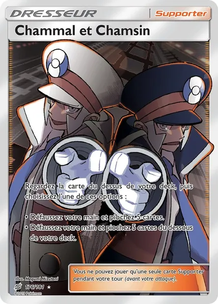 Chammal et Chamsin, carte Pokémon TEU 176 — extension Duo de Choc
