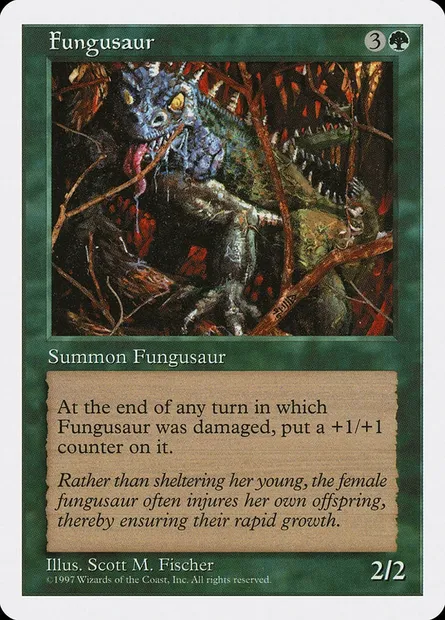 Fungusaur, Magic card 5ED 296 — Fifth Edition set
