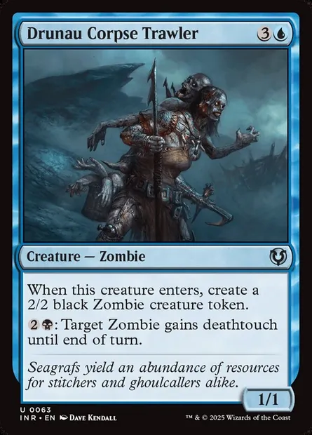 Drunau Corpse Trawler, Magic card INR 63 — Innistrad Remastered set