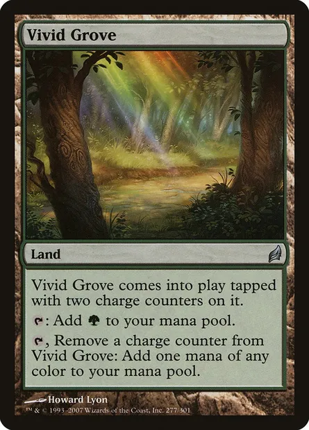 Vivid Grove, Magic card LRW 277 — Lorwyn set