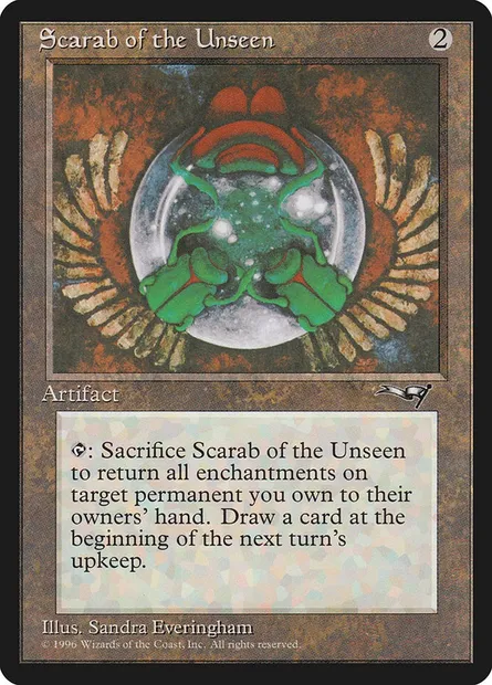 Scarab of the Unseen, Magic card ALL 128 — Alliances set