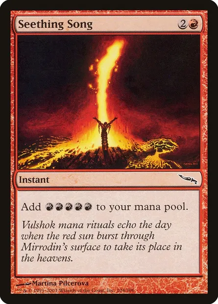 Seething Song, Magic card MRD 104 — Mirrodin set