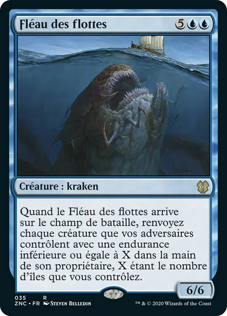 Fléau des flottes, carte Magic ZNC 35 — extension Zendikar Rising Commander