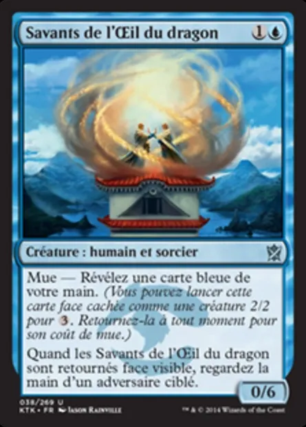 Savants de l'Œil du dragon, carte Magic KTK 38 — extension Les Khans de Tarkir