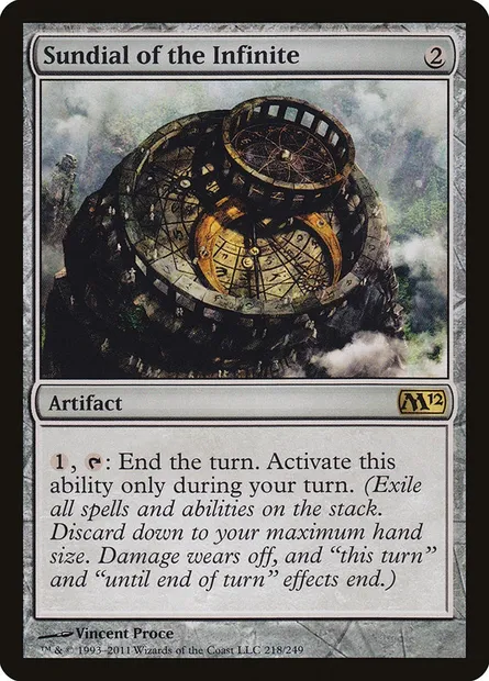 Sundial of the Infinite, Magic card M12 218 — Magic 2012 set