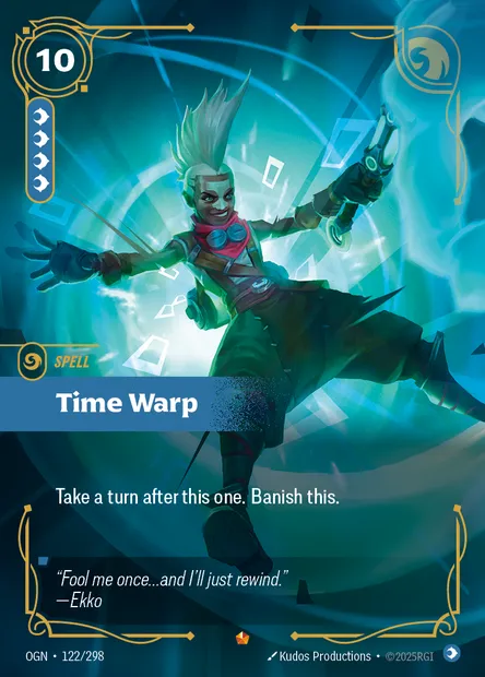 Time Warp, carte Riftbound OGN 122 — extension Origins