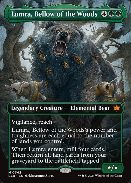 Lumra, Bellow of the Woods, Magic card BLB 342 — Bloomburrow set