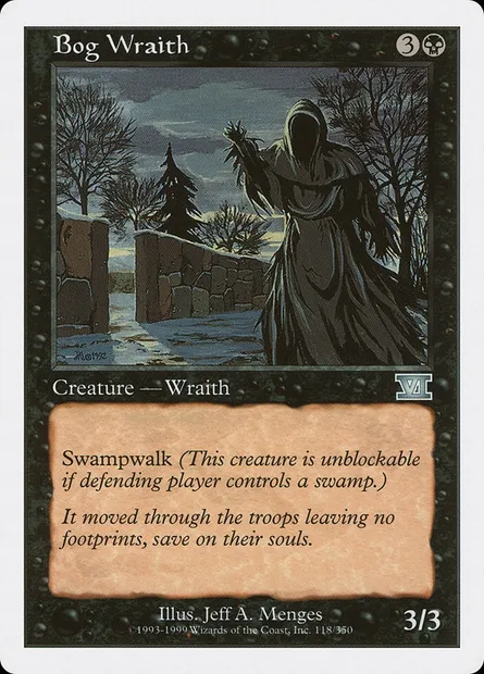Apparition des marécages, carte Magic 6ED 118 — extension Classic Sixth Edition