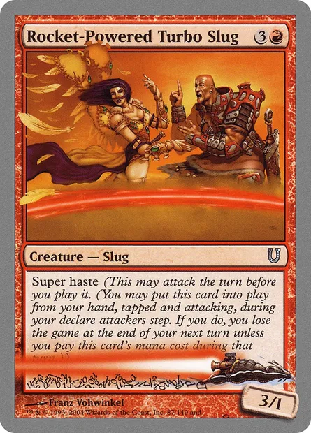 Rocket-Powered Turbo Slug, carte Magic UNH 87 — extension Unhinged