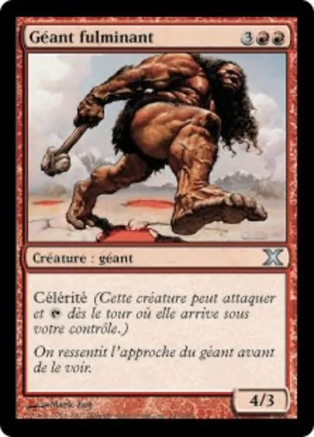 Géant fulminant, carte Magic 10E 243 — extension Dixième édition