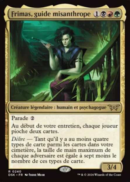 Frimas, guide misanthrope, carte Magic DSK 240 — extension Duskmourn: House of Horror