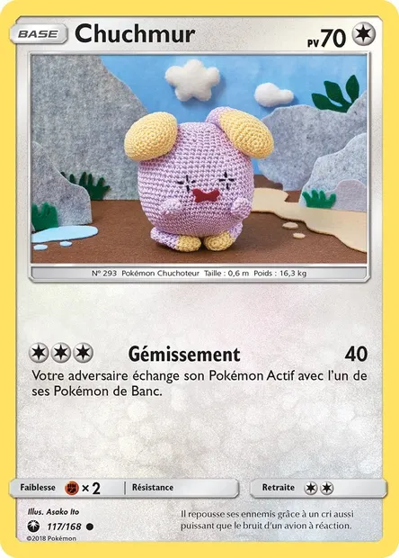 Chuchmur, carte Pokémon CES 117 — extension Tempête Céleste