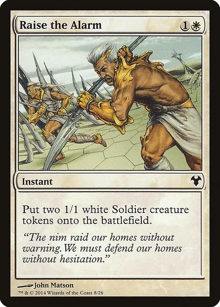 Sonner l'alerte, carte Magic MD1 8 — extension Modern Event Deck 2014