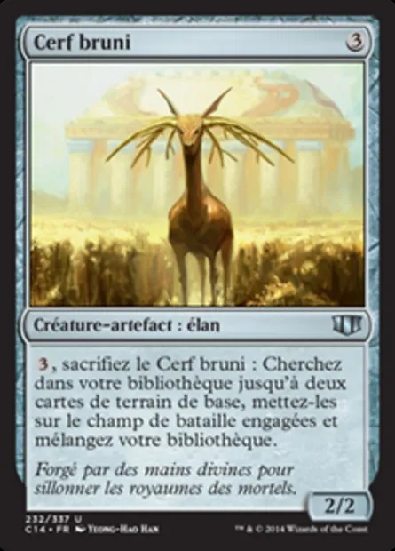 Cerf bruni, carte Magic C14 232 — extension Commander 2014