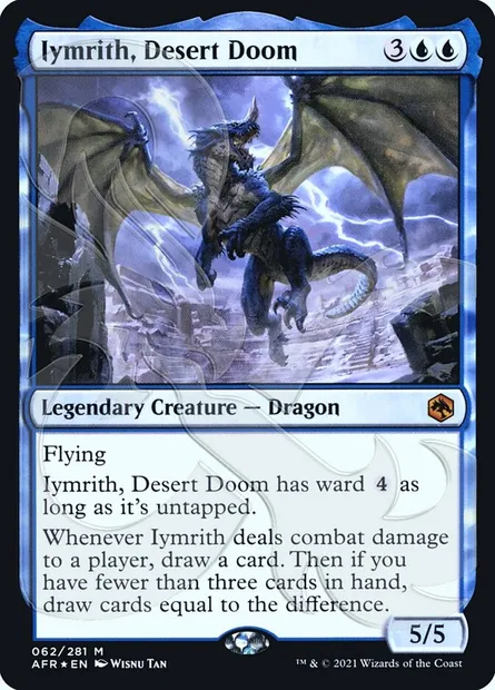 Iymrith, Desert Doom, Magic card PAFR 62a — Adventures in the Forgotten Realms Promos set