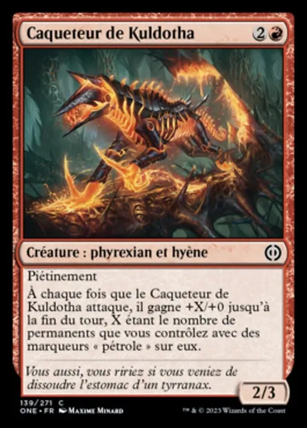Caqueteur de Kuldotha, carte Magic ONE 139 — extension Tous Phyrexians