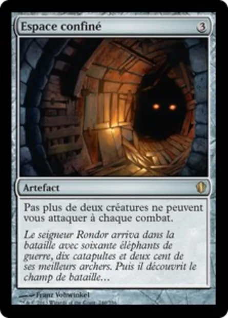 Espace confiné, carte Magic C13 240 — extension Commander 2013