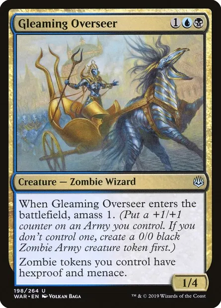 Gleaming Overseer, Magic card WAR 198 — War of the Spark set