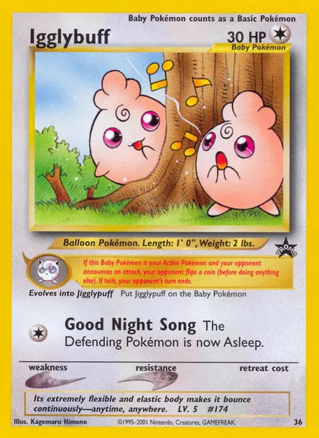 Igglybuff, Pokémon card WP 36 — Wizards Black Star Promos set