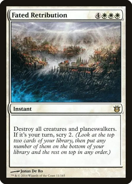 Fated Retribution, Magic card BNG 11 — Born of the Gods set