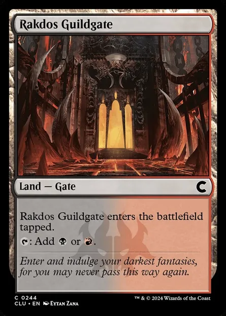 Rakdos Guildgate, Magic card CLU 244 — Ravnica: Clue Edition set