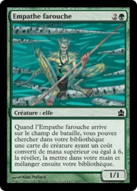 Empathe farouche, carte Magic CMD 155 — extension Commander 2011
