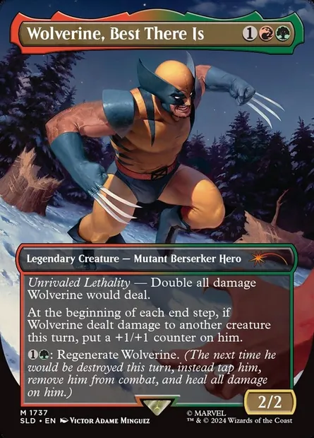 Wolverine, Best There Is, Magic card SLD 1737 — Secret Lair Drop set