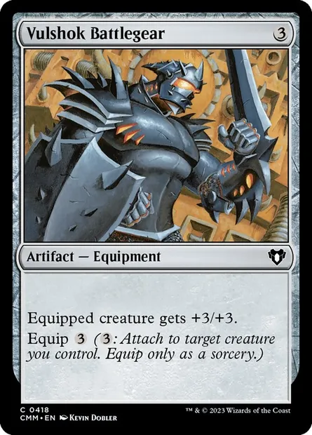 Vulshok Battlegear, Magic card CMM 418 — Commander Masters set
