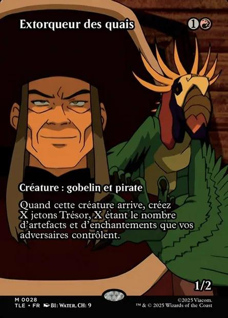 Extorqueur des quais, carte Magic TLE 28 — extension Avatar: The Last Airbender Eternal